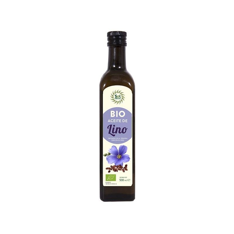 Aceite de lino bio 500ml Sol Natural