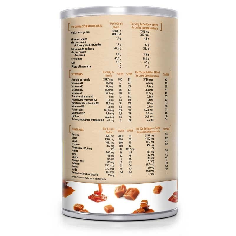 Batido saciante de Toffee Caramelo 550g Sotya