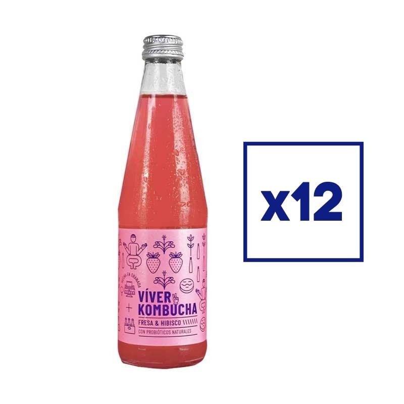 Caja Kombucha Exotica Fresa e Hibisco