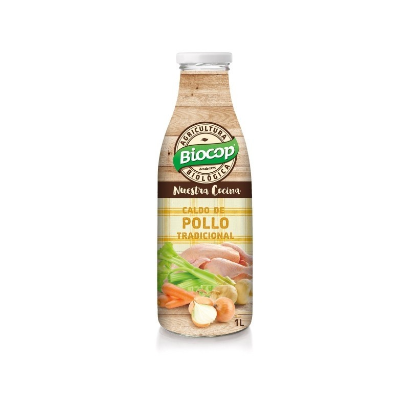 Caldo de pollo tradicional Bio 1L Biocop