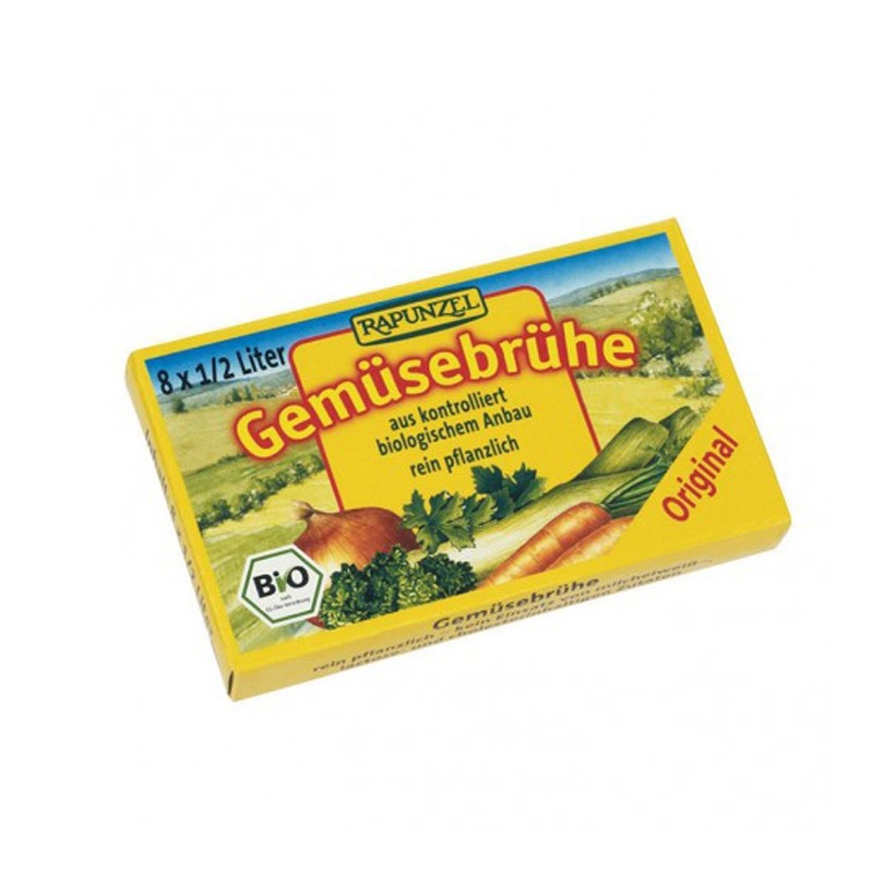 Caldo de verduras bio 8 cubitos Rapunzel
