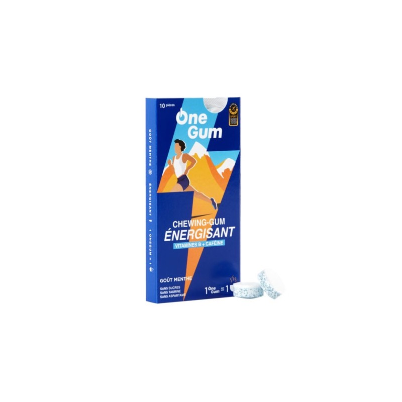 Chicle Energizante sabor menta 10 uds OneGum