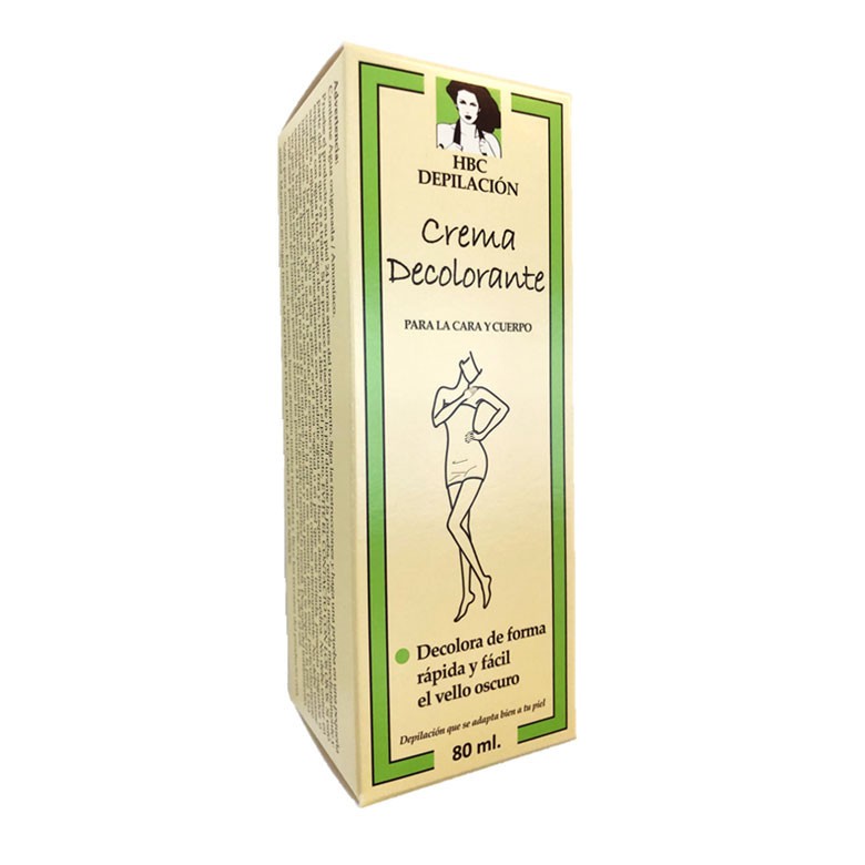 Crema decolorante cara y cuerpo 80ml HBC