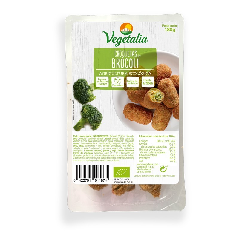 Croquetas de Brocoli Bio 180g Vegetalia