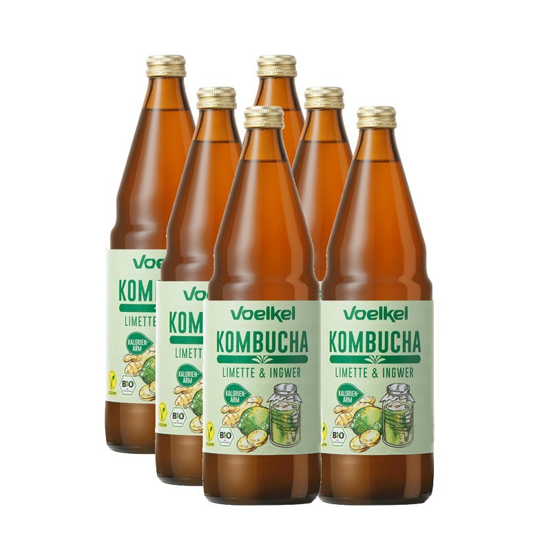 Kombucha Lima y jengibre bio  Voelkel