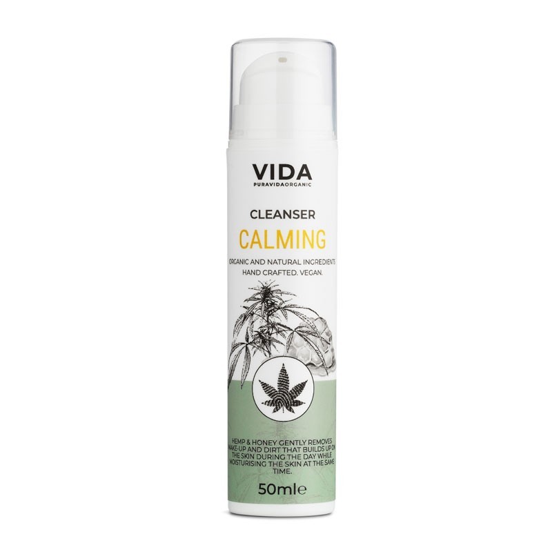 Limpiador Facial Calmante Cañamo y Miel Bio 50ml Pura Vida