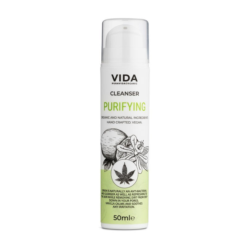 Limpiador Facial Purificante Vainilla y Limon Bio 50ml Pura Vida