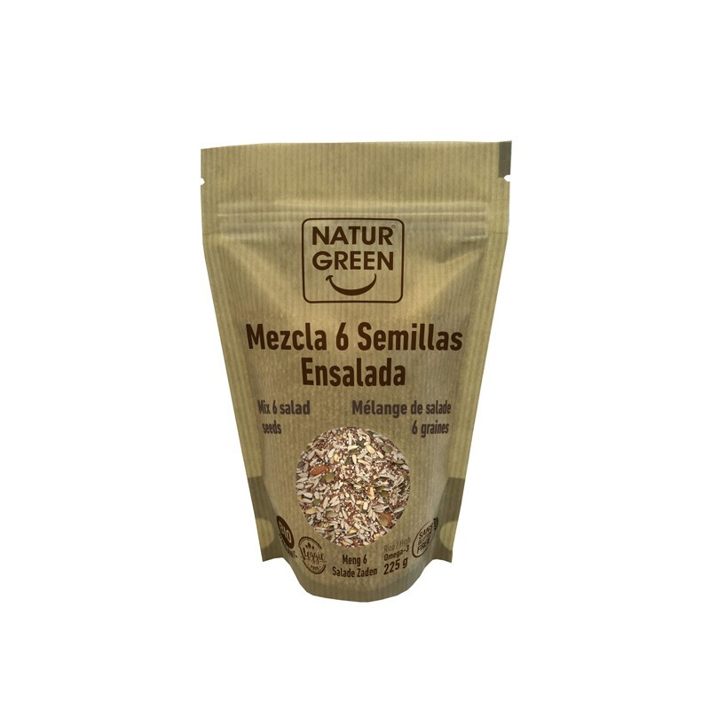 Mezcla 6 Semillas Ensaladas bio 225g Naturgreen