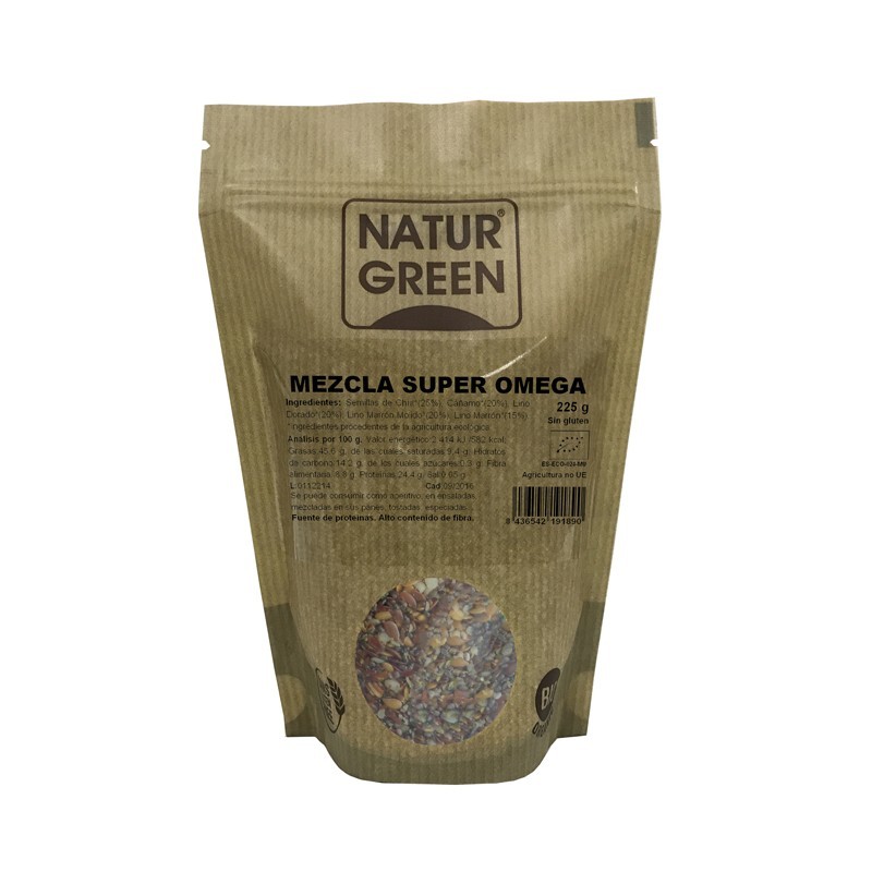 Mezcla Super Omega bio 225g Naturgreen