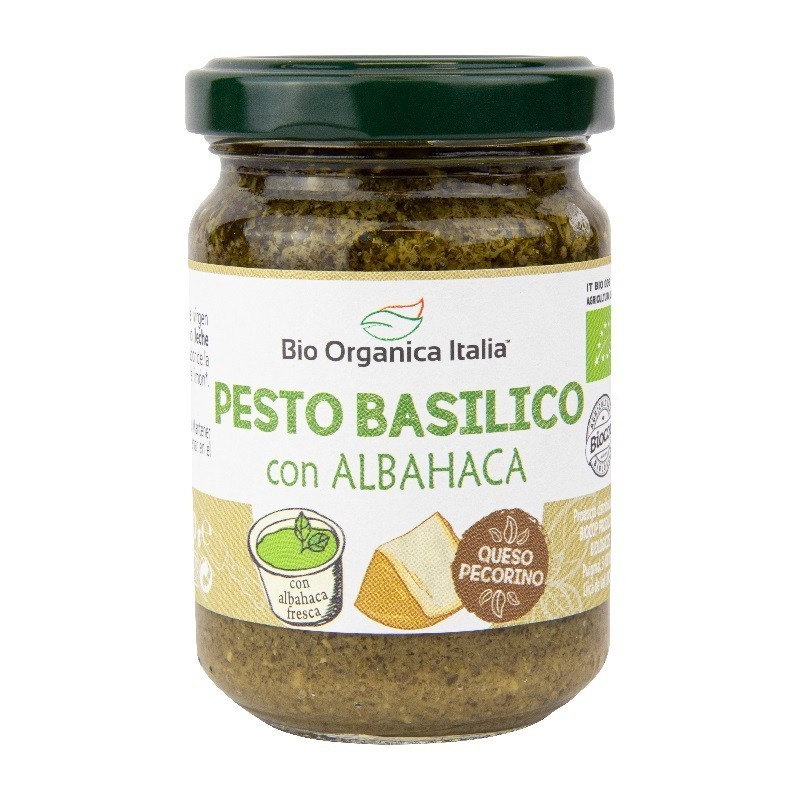 Pesto verde con pecorino y anacardos Bio 