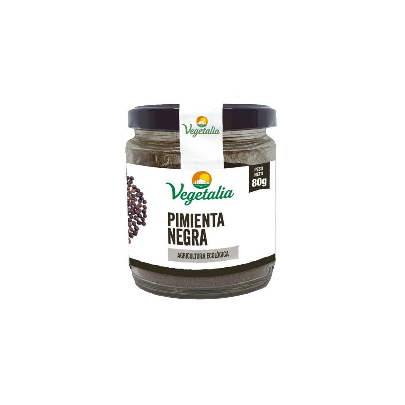 Pimienta negra molida Bio 80g Vegetalia
