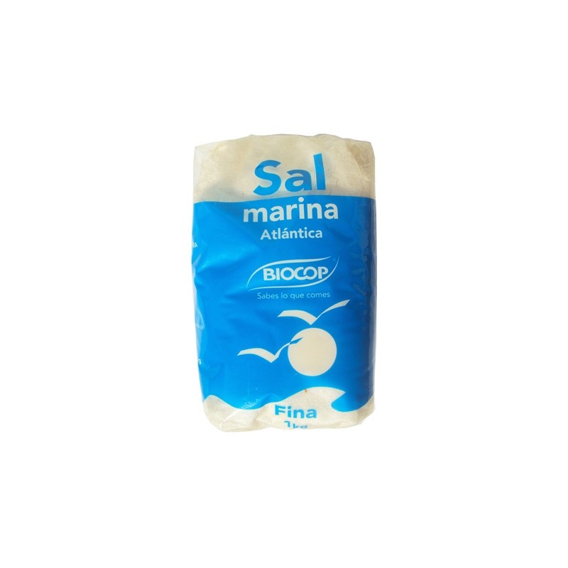 Sal marina atlántica fina 1 kg Biocop