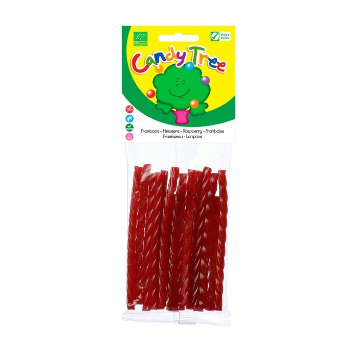 Trenza regaliz sabor frambuesa bio 75g Candy Tree