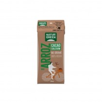 Bebida de arroz con cacao y calcio bio 200ml Naturgreen
