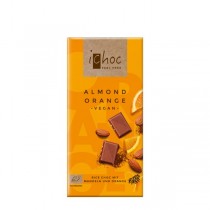 Chocolate vegano naranja almendra Bio 80g Ichoc