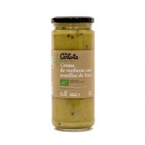 Crema verduras con semillas de lino 450ml Carlota Organic