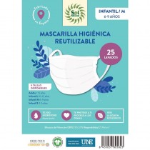 Mascarilla Algodon Organico reutilizable INFANTIL/M 