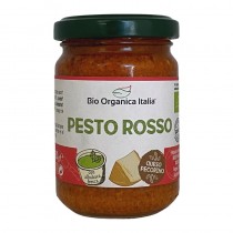 Pesto rosso con pecorino y almendras Bio 130g 