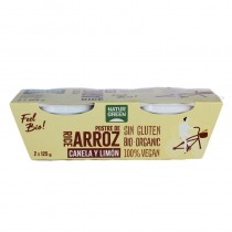 Postre de arroz canela y limon Bio 2x125g Naturgreen