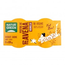 Postre de avena y vainilla Bio 2x125g Naturgreen