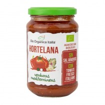 Salsa de tomate hortelana con verduras mediterraneas 