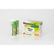 Vitamina C + melisa + Zn masticables caja de 12 unidades Vallesol